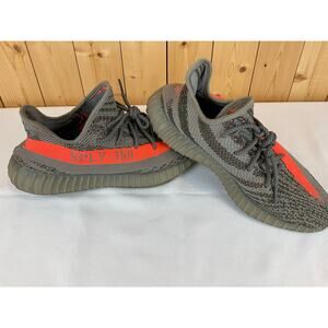 Men's Adidas Yeezy Boost 350 Shoes, Size 11- Gray/Orange
